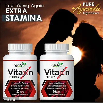 Vita Xn Herbal Capsules For Helps To Improve Improve Curvature Problem 100% Ayurvedic Pack Of 2