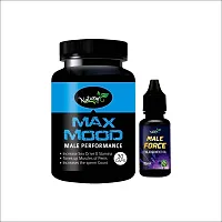 Max Mood Ayurvedic Capsules And Male Force Oil For Reduce Weakness In Male Organ 100% Natural-thumb1