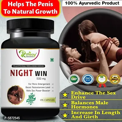 Night Win Sexual Capsules For Sexual Power Tablets For Men Long Time, Ayurvedic Medicine For Erectile Dysfunction, Sexual Power Tablets For Men, Ayurvedic Capsule For Sex Power, Extra Time Tablet For Man 100% Ayurvedic  Organic-thumb0