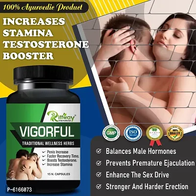 VIGOR FUL Herbal Capsules For Big Pe*nis Male Enhan*cement Increase Enlarge*ment Male Se*x Time Delay Erection Capsules