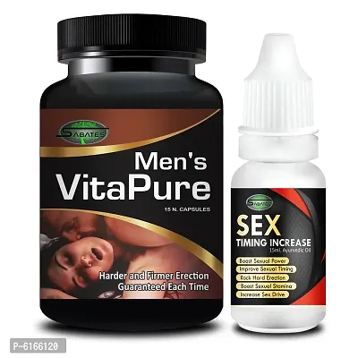 Mens VitaPure Sexual Capsules and Sex Time Increasing Oil For Helps To Increase Sexual Power Of Men-thumb2