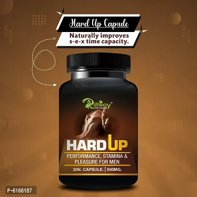 Hard Up Herbal Capsules For Enhance Male Libido and Duration, Premature Ejaculation and Se-xual Weakness (30 Capsules)-thumb0