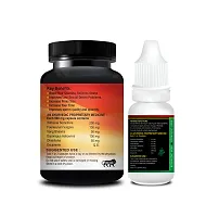 Men Sedge Herbal Capsules and Big Disk Oil For Increasing Your Penis Size and Increase Long Time Stamina (15 Capsules + 15 ML)-thumb2