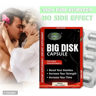 Big Disk S-exual Tablets Improves Your Time Power Arousal  10 capsules  100% Ayurvedic-thumb0