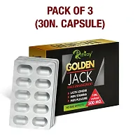 Golden Jack Herbal Capsules Improves Male Night Performance Stamina And Timing  Pack Of 3-30 Tablets-thumb1