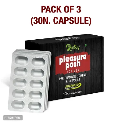 Pleasure Posh Herbal Capsules Regains Energy For More Pleasure And Timing  Pack Of 3-30 Tablets