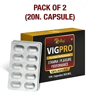 Vig Pro Herbal Capsules Regains Energy For More Pleasure Harder Size  Pack Of 2-20 Tablets-thumb3