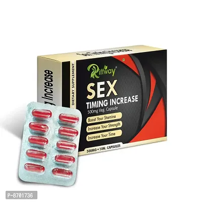 Sex Timing Increase Herbal Capsules Strenghthens Male Sensitive Muscles   Pack Of 1-10 Tablets
