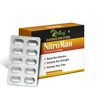 Nitro Man Herbal Capsules Improves Sensitive Muscles Promotes Fertility  Pack Of 1-10 Tablets-thumb3