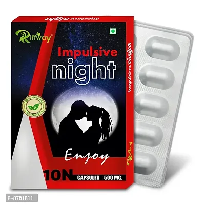 Impulsive Night Herbal Capsules For Enjoy Harder And Long Lasting Erection   Pack Of 3-30 Tablets