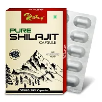 Pure Shilajit Herbal Capsules For Long Time Strength Stamina For Men Women  Pack Of 1-10 Tablets-thumb3