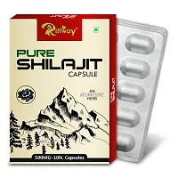 Pure Shilajit Herbal Capsules Recovers Muscles Energy Stamina For Men Women  Pack Of 4-40 Tablets-thumb3