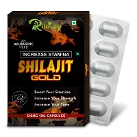 Shilajit Gold Herbal Capsules For Long Time Strength Stamina For Men Women  Pack Of 1-10 Tablets-thumb3