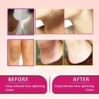 INLAZER Intimate Area Lightening Cream For Dark Spots/Uneven Tone/Skin Whitening, For Dark Underarms, Neck, Knees, Elbows and Inner Thigh | Intimate Area Whitening Cream (100% Organic)-thumb1