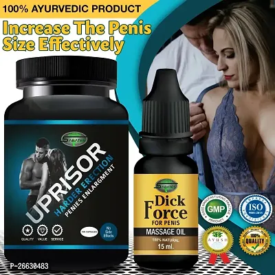 Uprisor And Dick Force Capsule With Sex Power Oil For Ling Booster Long Time Sex Power Powerfull Men Formula Double Power-thumb0