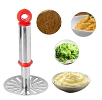 STAINLESS STEEL POTATO MASHER, PAUBHAJI MASHER-thumb1