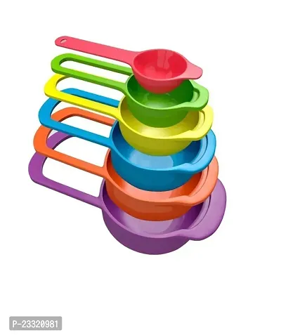 PLASTIC MEASURING SPOONS FOR KITCHEN (6 PACK)-thumb0