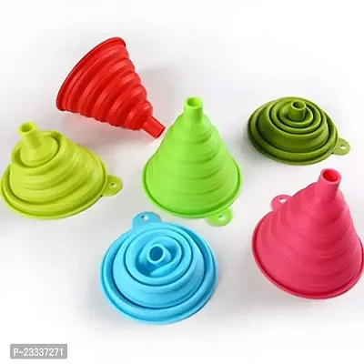 SILICONE FUNNEL FOR POURING OIL, SAUCE, WATER, JUICE AND SMALL FOOD-GRAINS