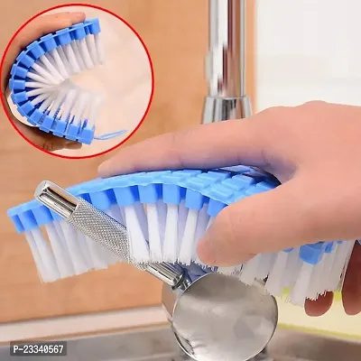 FLEXIBLE PLASTIC CLEANING BRUSH FOR HOME, KITCHEN AND BATHROOM-thumb3