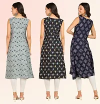 Fancy American Crepe Kurtis for Women Pack Of 3-thumb4