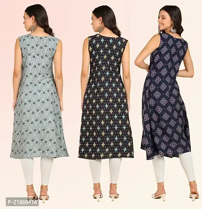 Fancy American Crepe Kurtis for Women Pack Of 3-thumb5