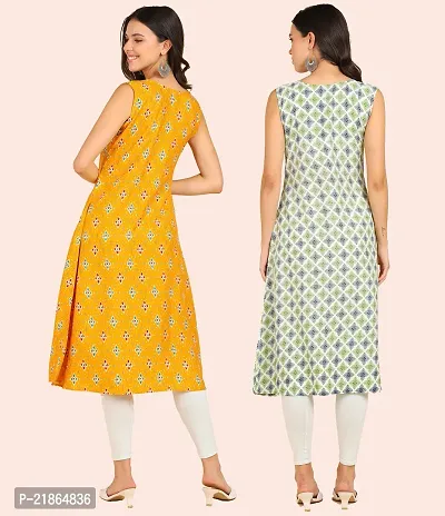 Fancy American Crepe Kurtis for Women Pack Of 2-thumb2