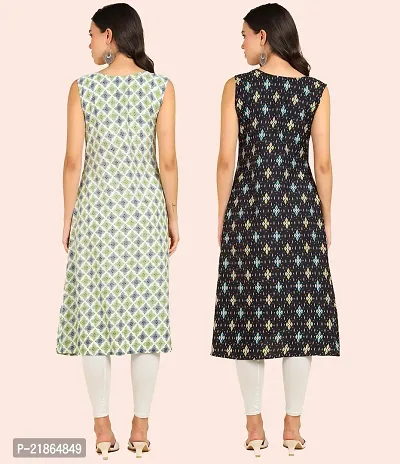 Fancy American Crepe Kurtis for Women Pack Of 2-thumb2