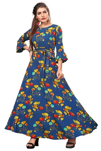 Fancy Polyester Ethnic Gowns 