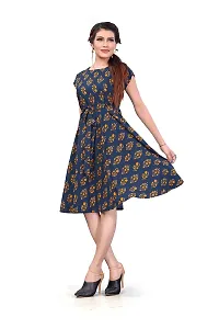 Women's Fit And Flare Skater Dress_(Frk-200_Blue Color)-thumb3