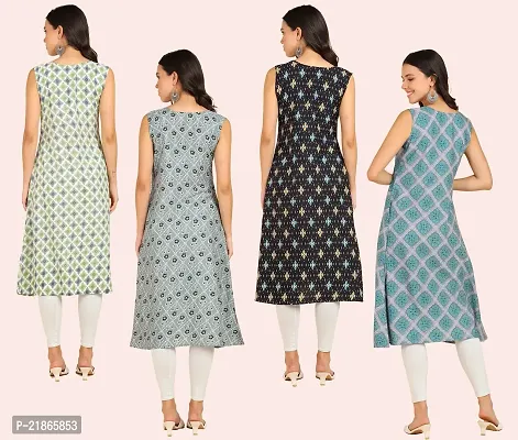 Fancy American Crepe Kurtis for Women Pack Of 4-thumb4