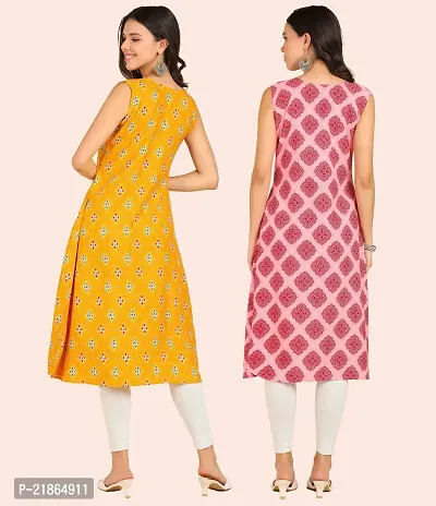 Fancy American Crepe Kurtis for Women Pack Of 2-thumb5