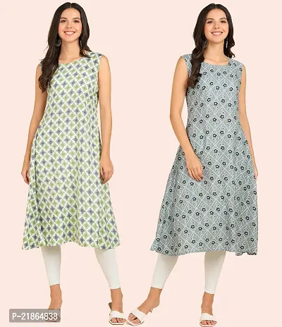 Fancy American Crepe Kurtis for Women Pack Of 2-thumb4