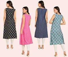 Fancy American Crepe Kurtis for Women Pack Of 4-thumb3