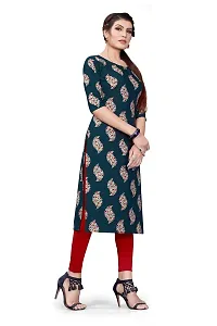 Dsk Studio Women's Crepe Straight Cut Kurta_(Kurti-199_Blue Color)-thumb2