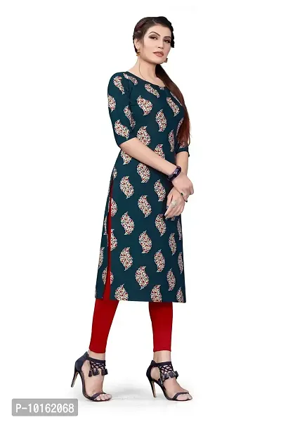 Dsk Studio Women's Crepe Straight Cut Kurta_(Kurti-199_Blue Color)-thumb3