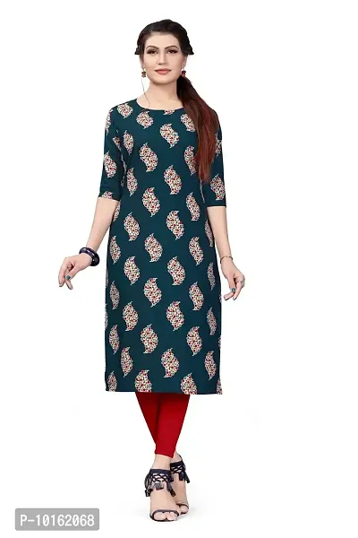 Dsk Studio Women's Crepe Straight Cut Kurta_(Kurti-199_Blue Color)