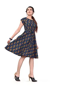 Women's Fit And Flare Skater Dress_(Frk-200_Blue Color)-thumb2