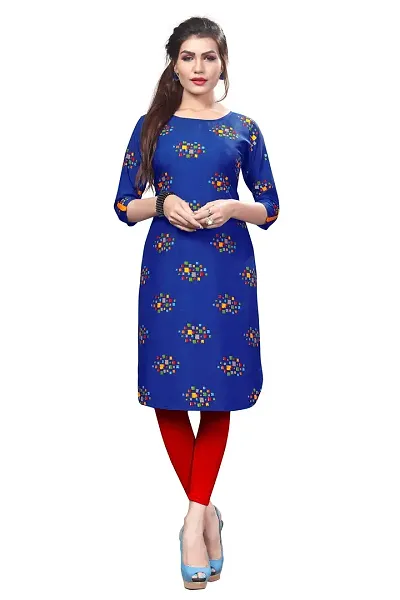 Stylish Crepe A-Line Printed Kurta