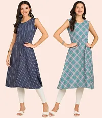 Fancy American Crepe Kurtis for Women Pack Of 2-thumb3