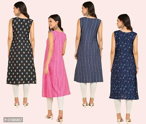 Fancy American Crepe Kurtis for Women Pack Of 4-thumb4