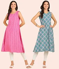 Fancy American Crepe Kurtis for Women Pack Of 2-thumb3