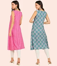 Fancy American Crepe Kurtis for Women Pack Of 2-thumb1