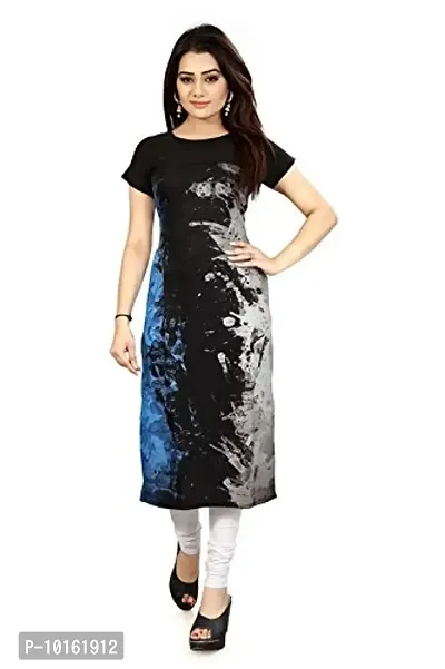 DSK STUDIO Women's Crepe Straight Kurta-thumb0