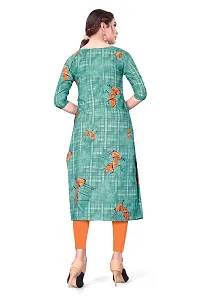 Dsk Studio Women's Crepe Straight Cut Kurta_(Kurti-197_Turquoise Color)-thumb1