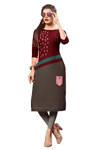 DSK Studio Women's Multicolor Straight Crepe Kurta_dsk168-thumb4