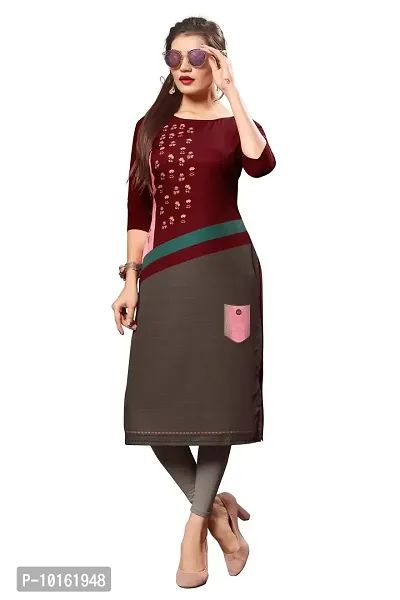 DSK Studio Women's Multicolor Straight Crepe Kurta_dsk168-thumb5