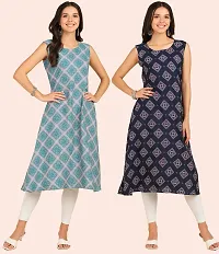 Fancy American Crepe Kurtis for Women Pack Of 2-thumb3