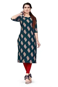 Dsk Studio Women's Crepe Straight Cut Kurta_(Kurti-199_Blue Color)-thumb3