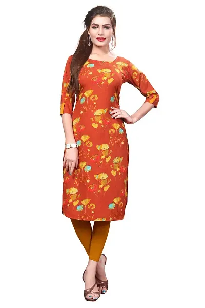 Women's Crepe Straight Kurti