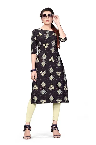 Trendy Crepe Straight Digital Printed Kurta Set